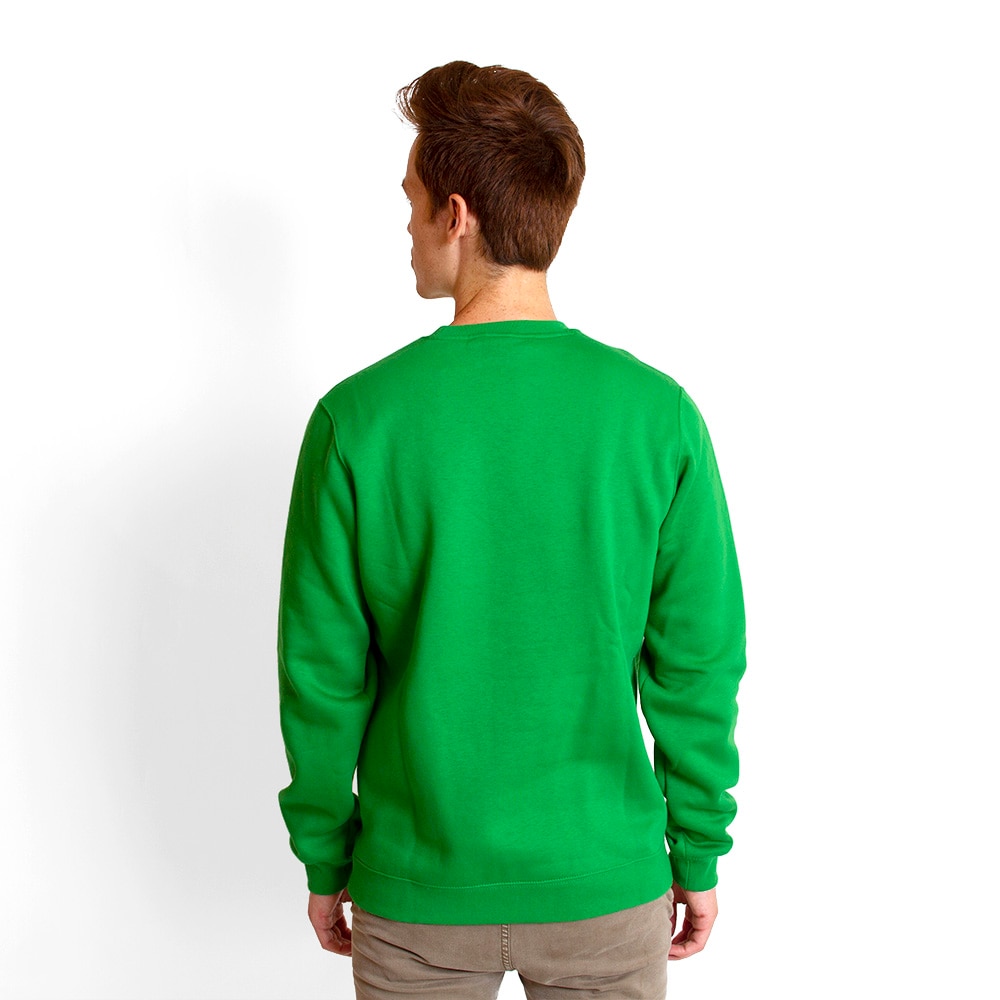 Arched Oregon, Nike, Green, Pullover, Cotton Blend, Men, Fleece, Pullover, Sweatshirt, 301670